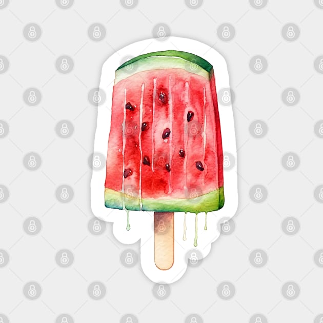 Watermelon Ice Lolly Sticker by Mimeographics